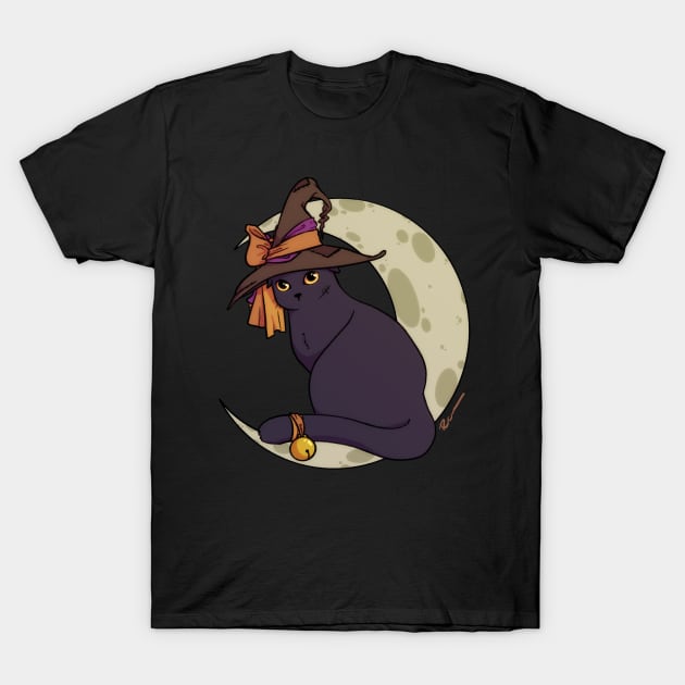 Witchy Cat T-Shirt by Sidhe Crafts